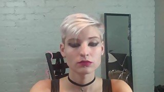 Beautiful trans girl teases on cam