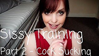 Sissy training 2, cock sucking