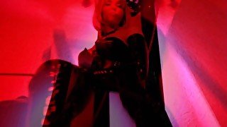 Femdom Mistress Eva Latex Pink Hair Big Ass Milf Fetish Goddess BDSM Solo High Heels Kink Sexy Hot