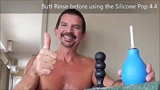 Butt rinse before using my Silicone Pop 4.4