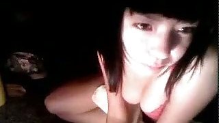 Shameless Japanese temptress puts on an awesome webcam show for me