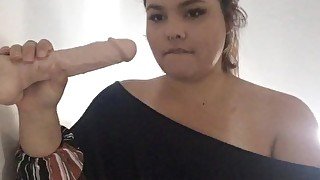 BJoi (Blowjob JOI) From a Chaturbate Webcam Private Show! Big Dildo