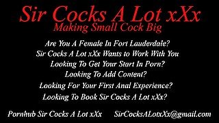 Sir Cocks A Lot xXx Male Porn Star Casting Hiring Jobs Female Fort Lauderdale Miami South Florida