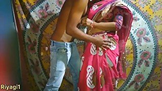 New Indian beautiful Desi bhabhi with his devar First time Homemade sex