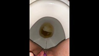 Pussy leaking hot piss