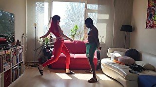 Hard ballbusting in sport outfit - Full 31Min 4K movie @C4S