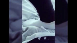 White Ankle Socks Footjob Tease Part 1