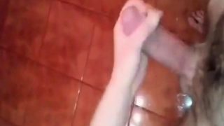 Handjob in Bathroom