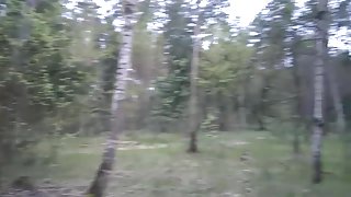 Forest Blowjob with cum swallow