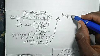 Seducing my Big booty teacher with this maths trick, Orgasm! Hard rough sex!