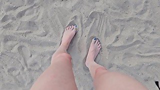 Playing With My Feet In The Sand