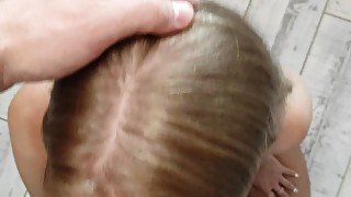 Cumshot on the face S-Wife Katy