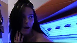 Fit Body - Watch me strip and masturbate my pussy on the solarium