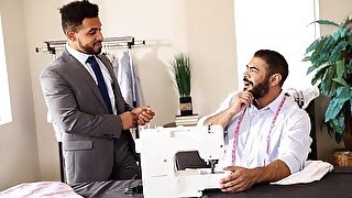 Big dick tailor enjoying hot casual fuck at the office