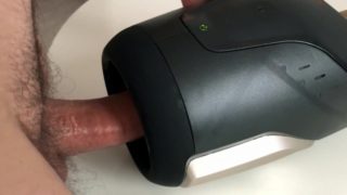 Fleshlight Launch milking me dry (with cumshot)