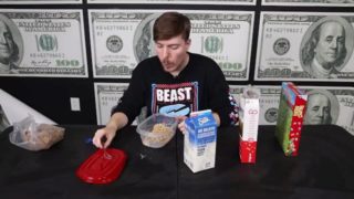 Mr.Beast ASMR: Jimmy eats cereal while nervously glancing left