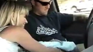 handjob in riding car