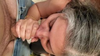 Up close Blow Job and FACIAL - Renee Knox