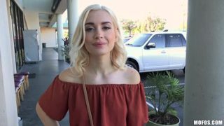 Blonde Braceface Fucks Outdoors