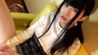 Asian girlfriend fingering her snatch pov