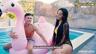 Juicy Bubble Butt Latina Andreina De Luxe Fucking By The Pool