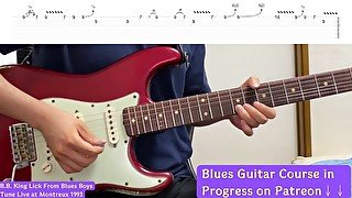 B.B. King Lick 8 From Blues Boys Tune Live At Montreux 1993 / Blues Guitar Lesson