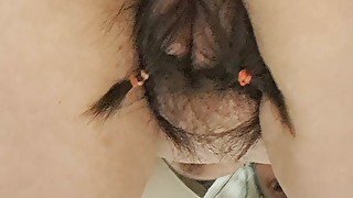 Stepmoms hairy pussy and pigtails