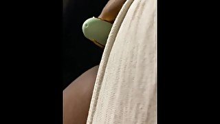 Ebony BBW Fucks Wet Pussy