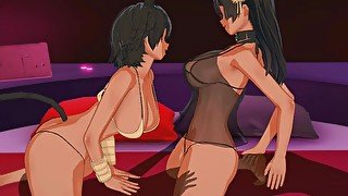 3D Hentai Threesome with Egyptian Goddesses