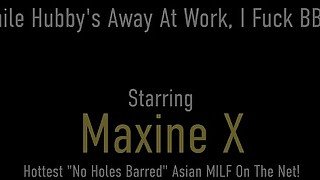 Husband Out, Boy Toy In! Cheating Asian Wife Maxine X Gets Cum On Her Tits!