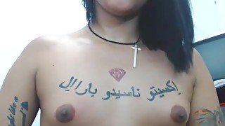 Latina Tgirl auto self sucking