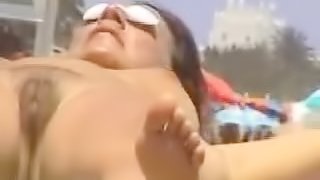 Nice pussy on the beach