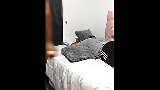 I record myself sucking my toy while my partner is by my side