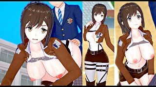 【エロゲーコイカツ！】進撃の巨人(Attack on Titan) サシャ・ブラウス3DCG巨乳アニメ動画[Hentai Game Koikatsu! Sasha Blouse(Anime 3DCG