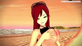 Erza Scarlet - Fairy Tail Hentai Anime 3D + POV