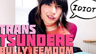 Trans Tsundere: bully femdom JOI