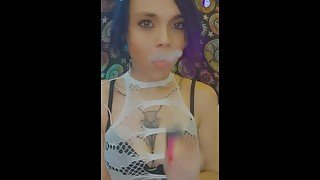 Vaping In Lingerie