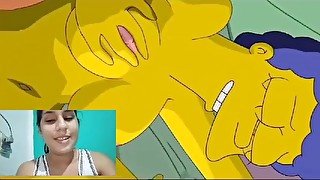 Marge and Homer Simpson Hot Fucking and Facial uncensored hentai