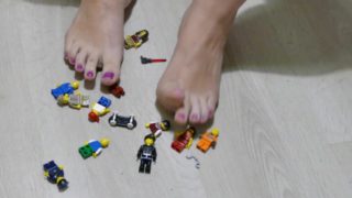 footfetish trambling lego people