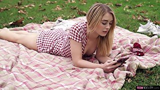 Anastasia Knight gets fucked by a stranger at a public park