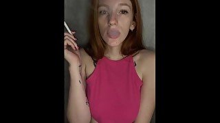 Smoking girl