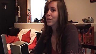 Step Brother Jerking Off In Front Of Brunette Big Ass Step Sister Winky Pussy Turns Into Sex