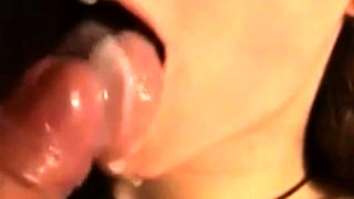 Delicious teen twink eating cum