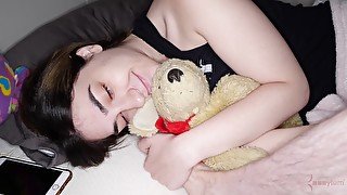 Deep orgasms after the teen slut endures great sass spanking and sex