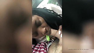 Black Hooker Sucks My White Dick Pulled Over