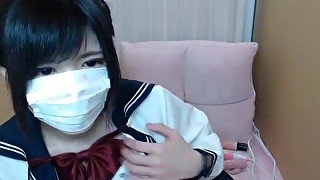 Adorable Japanese Babe Teasing On Webcam Show - AsianGFVideos