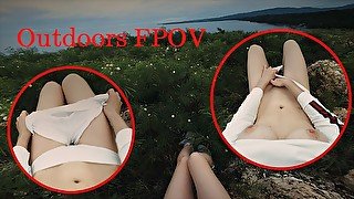 Female POV, Outdoors, Morning masturbation, Lionrynn