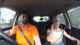 Big tits blonde Barbie Sins gets her pussy ripped in the car