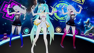 Racing Girl Miku Clothing Optional Dance on Turn Table