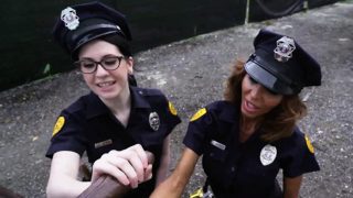 Two female cops arrest big cock black